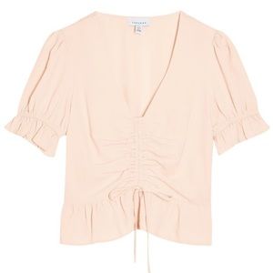 NWT TOPSHOP LIGHT PINK BLOUSE